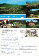 Ansichtskarte Nový Hrozenkov Überlick, Trachten, Freibad, Hotel Portas 1988 - Czech Republic