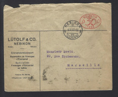 LETTRE SUISSE Pour MARSEILLE FRANCE 1937 - Briefe U. Dokumente