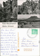 Ansichtskarte Rathen Fels Rauenstein - Lehmannschlucht Mit Panorama 1987 - Rathen
