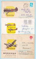 USSR 1989.0728. Aircraft. Used Covers (3) - 1980-91