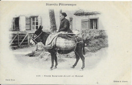 [64] Pyrénées-Atlantiques >  Biarritz Pittoresque Femme Basquaise Allant Au Marché - Biarritz