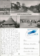 Ansichtskarte Baabe Strand, Meer, Häuser- Und Straßenansicht 1984 - Autres & Non Classés