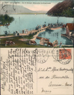 Ansichtskarte Aix-les-Bains Lac Du Bourget Abfahrt Dampfer 1915 - Andere & Zonder Classificatie