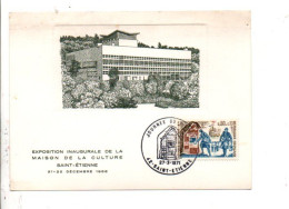 CARTE FDC 1971 JOURNEE DE TIMBRE - SAINT ETIENNE - 1970-1979