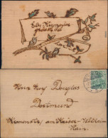 Ansichtskarte  Holzkarte Grußkarte Vogel Auf Ast 1901 Privatfoto - Unclassified