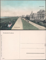 Ansichtskarte Cuxhaven Straßenpartie Und Deichpromenade 1913  - Cuxhaven