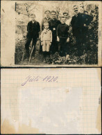 Ansichtskarte  Gruppenfoto Familie Mit Kindern Im Garten, Zeitgeschichte 1920 - Unclassified