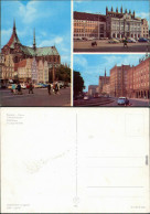 Ansichtskarte Rostock Marienkirche, Rathaus, Interhotel Warnow 1968 - Rostock