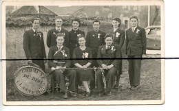 Carte Photo .CPA. ISERE. D38. BIOL .Conscrits Conscrites Commune De Biol Classe 1940  . Instruments Musique. - Autres & Non Classés