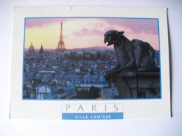 PARIS - Vus Depuis Les Chimères De Notre-Dame - Les Invalides - La Tour Eiffel - L'Eglise St-Germain-des-Près - Mehransichten, Panoramakarten