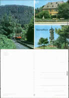 Ansichtskarte Cranzahl-Sehmatal Fichtelbergbahn, Fröbelhaus, Fröbelturm 1970 - Oberweissbach