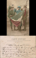 Ansichtskarte  Soldaten Gruppenbilder/Soldatengruppe Patriotika Frankreich 1915 - Other & Unclassified