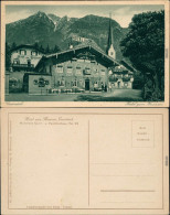 Ansichtskarte Garmisch-Partenkirchen Hotel Zum Husaren 1928  - Garmisch-Partenkirchen