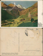 Heiligenblut (Kärnten) Panorama-Ansicht Mit Kirche Und Großglockner 1928 - Sonstige & Ohne Zuordnung