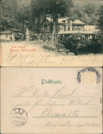 Ansichtskarte Sächsische Schweiz Großer Wasserfall 1899 - Other & Unclassified