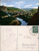 Ansichtskarte Bad Münster Am Stein-Ebernburg Panorama-Ansicht 1935 - Bad Münster A. Stein - Ebernburg