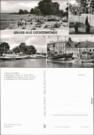 Ueckermünde Strand, Haffjungfrau, Anlegestelle, Fischerboote 1980 - Ückermünde