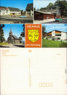 Neuhaus Am Rennweg Eisfelder Straße, Rennsteigbaude, Kirche, Kaufhalle 1990 - Neuhaus
