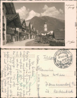 Ansichtskarte Garmisch-Garmisch-Partenkirchen Straßenpartie 1932  - Garmisch-Partenkirchen