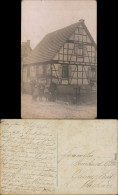 Foto  Hausfassade Bauernhaus Privataufnahme Mit Familie 1920 Privatfoto - Non Classés