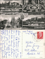 Bernburg (Saale) Schloß, Blumenuhr, Kurhaus, Fischergasse Und Oberschule 1966 - Andere & Zonder Classificatie