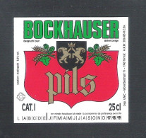 BIERETIKET -   BOCKHAUSER PILS    - 25 CL  (BE 368) - Bier