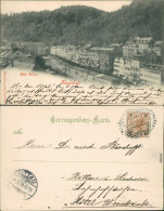 Ansichtskarte Karlsbad Karlovy Vary Straßenpartie - Alte Wiese 1899  - Tchéquie