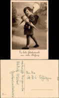  Glückwunsch - Schulanfang/Einschulung: Mädchen Mit Zuckertüte 1930 - Einschulung