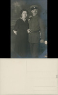 Ansichtskarte  Soldat Mit Seiner Frau, Privatfoto AK - WK1 1916  - Guerra 1914-18