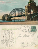 Ansichtskarte Düsseldorf Partie An Der Rheinbrücke 1912  - Düsseldorf