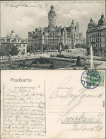Ansichtskarte Leipzig Straßenpartie Am Neuen Rathaus 1905  - Leipzig