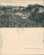 Ansichtskarte Hohnstein (Sächs. Schweiz) Stadt Vom Hockstein Gesehen 1909  - Hohnstein (Saechs. Schweiz)