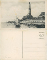 Ansichtskarte Genua Genova (Zena) Segelboot Am Leuchtturm 1924  - Other & Unclassified