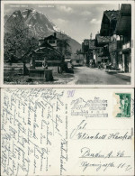 Ansichtskarte Garmisch-Partenkirchen Brunnen, Frühlingsstrasse 1938  - Garmisch-Partenkirchen