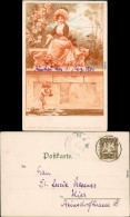 Ansichtskarte  Künstlerkarte - Frau Angelt Armors Herz 1901 - 1900-1949