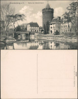 Ansichtskarte Brandenburg An Der Havel Steintorturm Straße U. Kiosk 1920 - Brandenburg