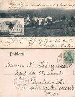 Schellerhau-Altenberg (Erzgebirge) Blick Auf Die Stadt, Gasthof 1902 - Schellerhau