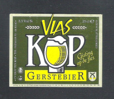 BIERETIKET -   VLAS KOP - GERSTEBIER    - 25 CL  (BE 369) - Bier