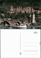 Ansichtskarte Heidelberg Schloss Mit Brücke Und Fähre 1970 - Heidelberg