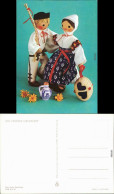 Glückwunsch/Grußkarten: Ostern  Karten - Puppen Mit Sorbischen Trachten 1979 - Pâques
