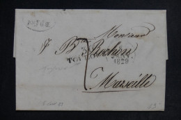 FRANCE - Marque Postale De Toulouse Sur Lettre En 1829 Pour Marseille  - L 152880 - 1801-1848: Precursors XIX