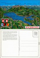 Ansichtskarte  Landkarten-Ansichtskarte: Bodensee 1995 - Sonstige & Ohne Zuordnung