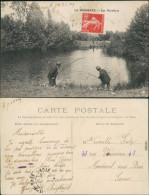 CPA La Houssaye Angler Am Teich 1909 - Otros & Sin Clasificación