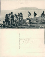 Ansichtskarte Málaga Strand - Fischer Mit Netz Und Kinder 1913 - Andere & Zonder Classificatie