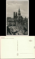 Ansichtskarte München Marienplatz Mit Rathaus Und Frauenkirche 1932 - München