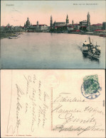 Ansichtskarte Dresden Panorama-Ansicht Von Der Marienbrücke Ausgesehen 1910 - Dresden