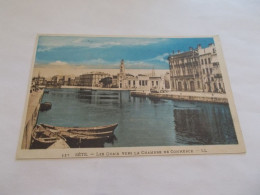 SETE ( 34 Herault ) LES QUAIS VERS LA CHAMBRE DE COMMERCE  VUE COLORISER 1933 - Sete (Cette)