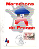 MARATHONS DE FRANCE FINALE LYON 1986 - Commemorative Postmarks