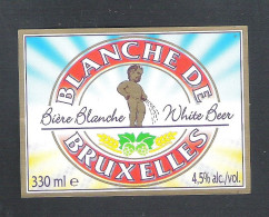 BIERETIKET -  BLANCHE DE BRUXELLES  - 330ML  (BE 372) - Bier