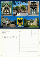 Arnstadt Haus Zum Palmbaum, Bach-Denkmal, Rathaus-Portal 2000 - Arnstadt